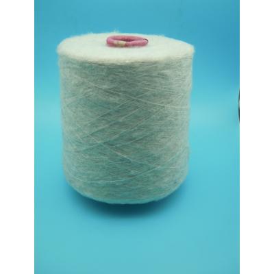 Cotton Brush Yarn with Wool