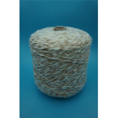 Slub Brush Yarn with Lurex Tape Yarn